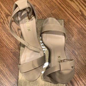 Nude SHEIN clasped heels